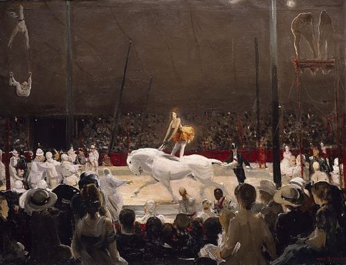 George Wesley Bellows (Columbus, Ohio, 1882 - New York City 1925); The Circus, 1912; oil on canvas, 111.8 x 86 cm; Addison Gallery of American Art at Phillips Academy, Andover, Massachusetts