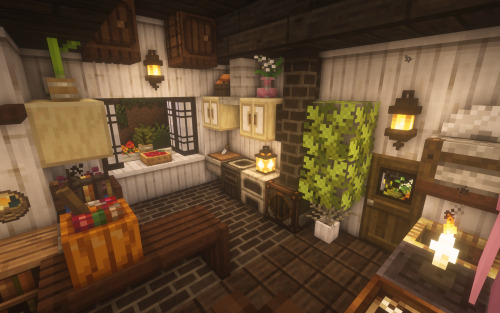  Pink dark oak house ❁ Minecraft ❁    ForgeOptiFine 1.16.5❁ Resource packs ❁    Mizuno’s 16 Craft❁ S