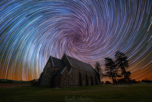 spinningblueball: Star Trails By Lincoln Harrison