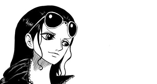 asexualuffy:  doubleragnarok:  Oda made ​​sketches of the exterior design of all the characters (after time script) Robin would look like this.)  hamalamb 