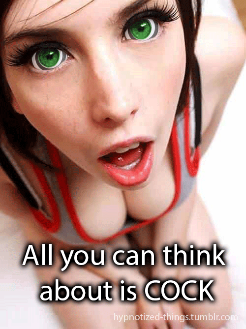 hypnotized-things: The Feminist Part 1@hyperhappyhayley : “Oh another sexist jerk that thinks I’m going to drop to my knees and slurp on your cock like the girls on your blog. Just go ahead and try to hypnotize me! I’m too strong to fall for that!”