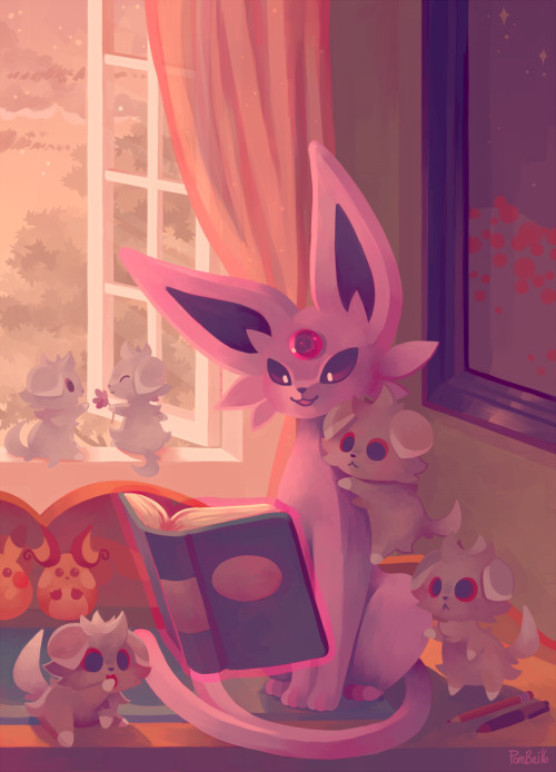 pombei:Eevee House - EspeonPsychic cat and psychic kittens!Available on Society6!