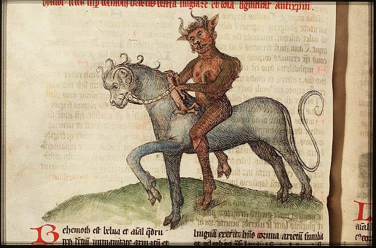 tenebrum:    ‘The Devil riding Behemoth’ from Lambert of St. Omer, Liber Floridus