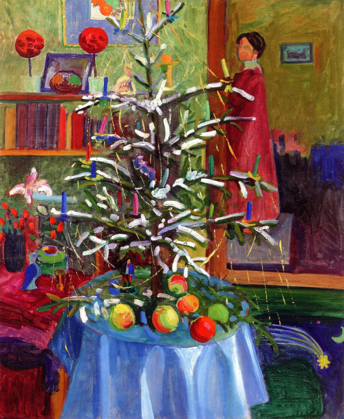 Gabrielle Munter - Christmas Still Life, 1916. Oil on canvas.