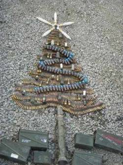 sapper-mike:  Merry Christmas Motherfucker  I finally found a cool tree that fits with me.