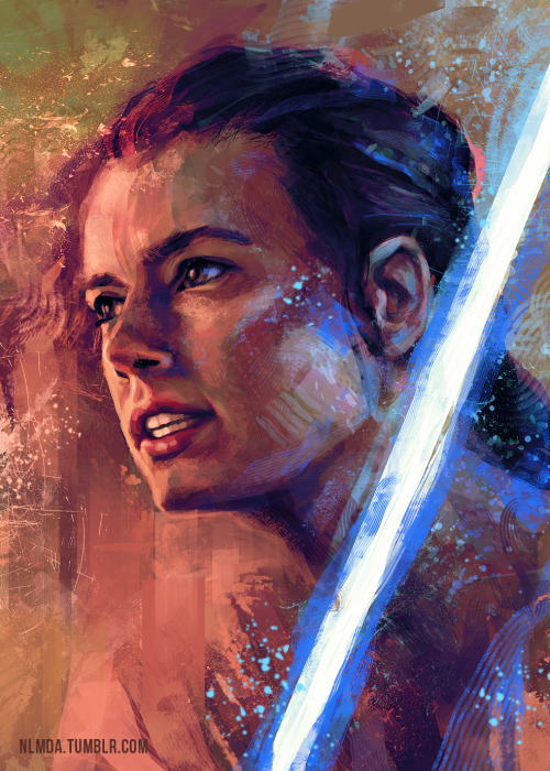 use-the-force-rey:nlmda:My Star Wars fan art frenzy continues and today I give you Rey. Because ther