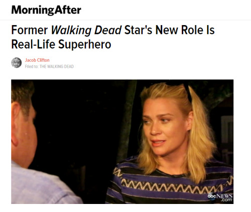 intersectionalism: “Here’s a pretty unbelievable story: Laurie Holden is an actress who 