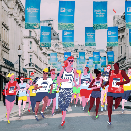 Very proud to be working with Regent Street, helping to promote “Summer Streets” th