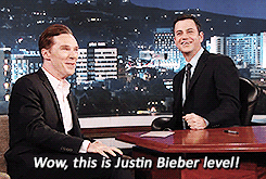 Benedict Cumberbatch On Jimmy Kimmel(December 4, 2013).