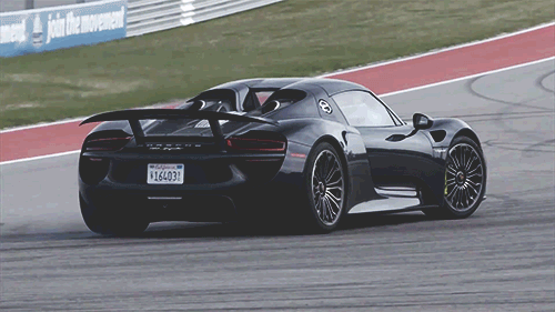 cargifs:  Porsche 918 Spyder at Circuit of the Americas
