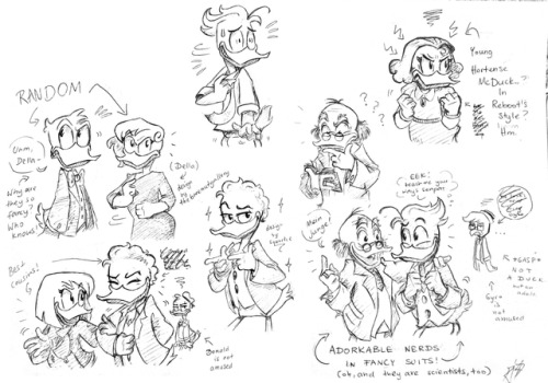 squorkal: donaldtheduckdad: MORE ADULT DUCKS PRACTICE DOODLES … the last ones for this year. 