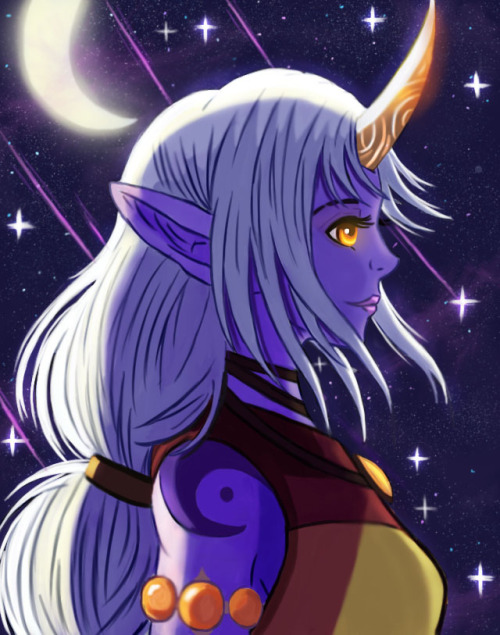 Soraka Done for my cousin, this was lots of fun to do..loved doing the stars XD 