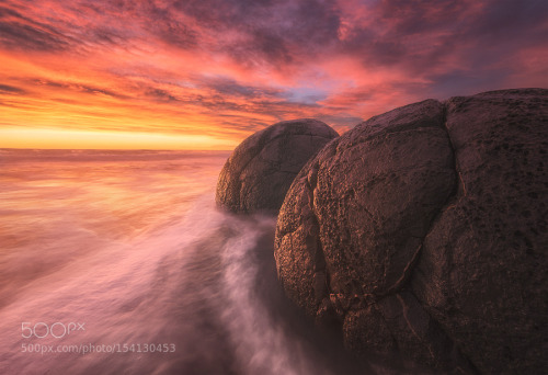 Dragons Eggs - Moeraki Boulders by JimmyMcintyre