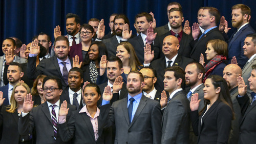 U.S. Secretary of State Michael R. Pompeo delivers remarks and administers the Oath of Office to the