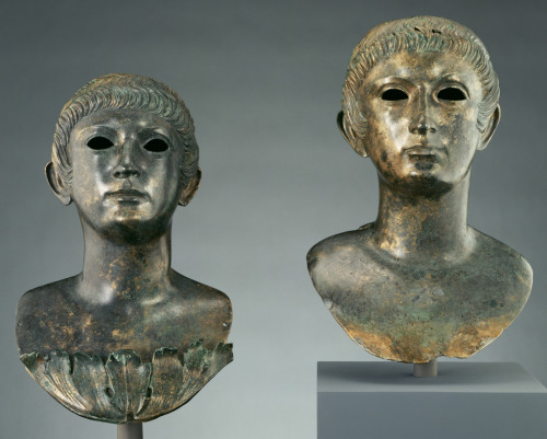 4eternal-life:Pair of Portrait Busts of Youths and Two Marble EyesArtist: UnknownCulture: RomanPlace