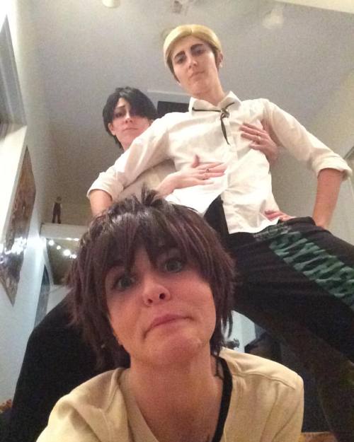 thealchemicfox: Filming the “Erwin Is…” AoT episode! Lots of silliness. Levi is g
