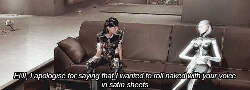 #I still don’t get why you would Joker/EDI if you can Sam/EDI.