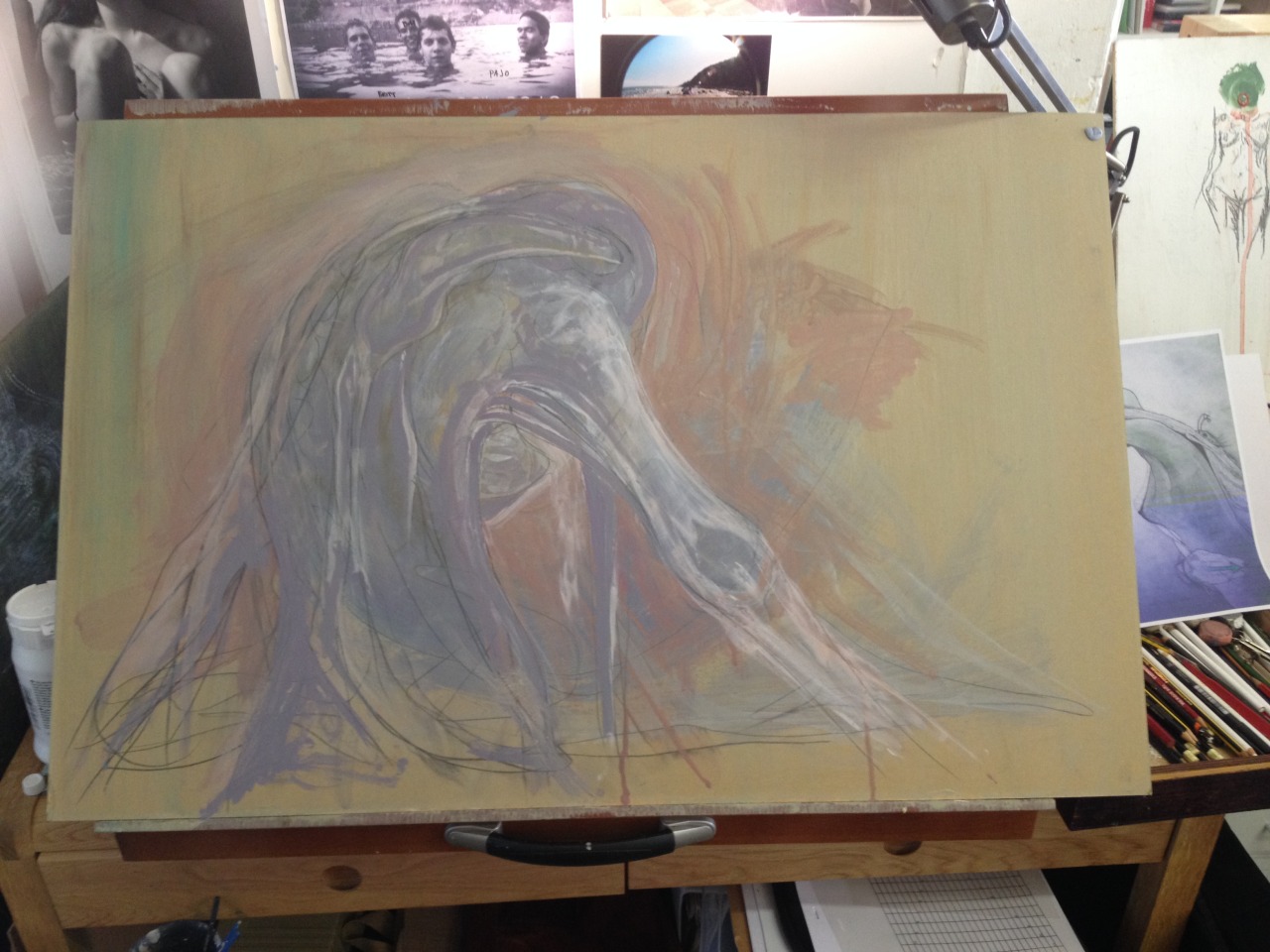 209mm:  Some progress on the underpainting © Craig Murray 