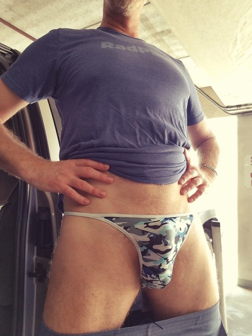 myunderpants4321: old bikini briefs I never wear but put on for the gym.   feel pretty good on 