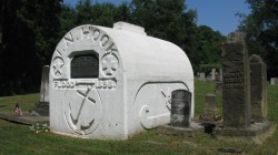 Captain Hook Gravesite In Old Brick Cemetery In Morgan County Between Stockport And