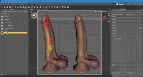 db xxx…. your realistic dildo needs some improvements…you are missing surfaces for the joints, which makes it impossible to select the joints in the viewport. you don’t need triAX for such object and your polycount is waaaaay too high&hellip