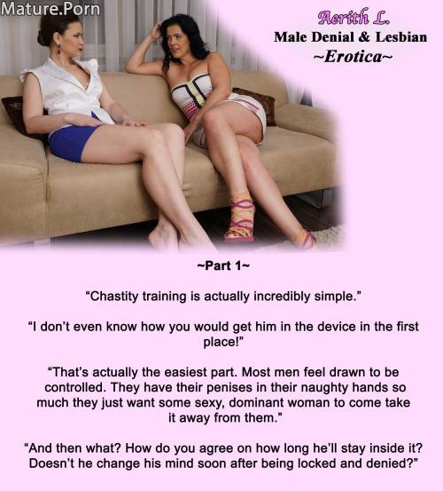 real-aerithlives:My Male Chastity and Lesbian