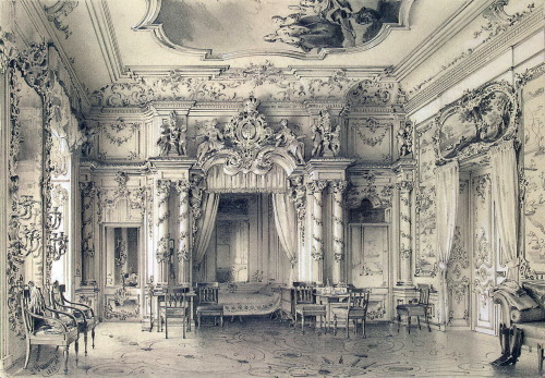 Luigi Premazzi (1814-1891). Interiors of the Winter Palace, Saint Petersburg, Russia.