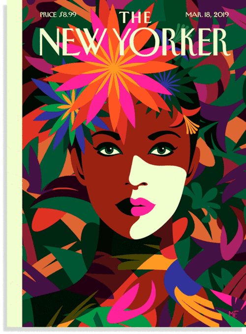 This week’s cover, &ldquo;Spring to Mind,&rdquo; by Malika Favre. 
