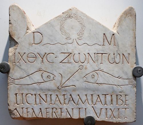 adokal:Funerary stele of Licinia Amias, one of the most ancient Christian inscriptionsearly 3rd c. C