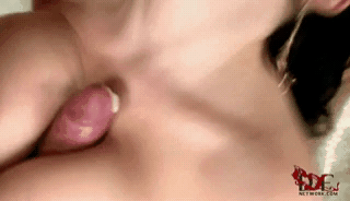 cumbetweentits:  A gif set of a big set of tits being fucked with a cumshot at the end.  i love it … beautiful girl with awesome boobs !