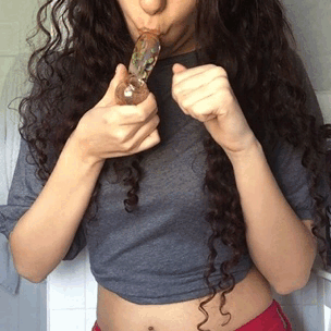 marijuanacrops:  My first smoking gif!  Follow my stoner side blog @sadh