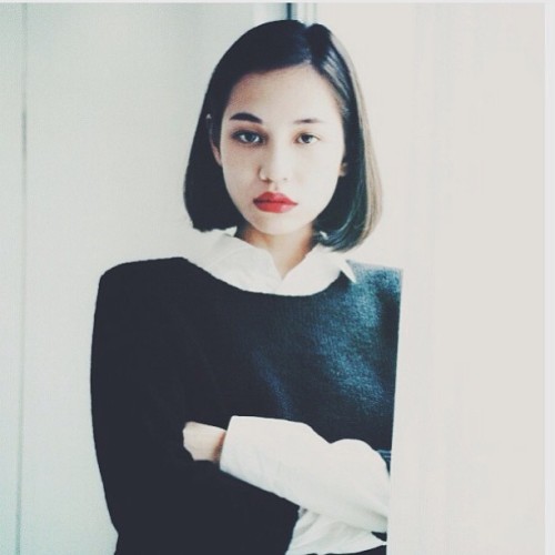 favorite model #kiko#model#asian#kikomizuhara#fashion#beauty#vintage#shorthair#hairstyle#iphonegraph