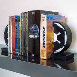 geekymerch:  Grab these Star Wars Imperial Seal bookends right here! 