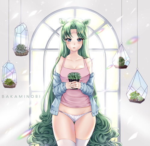 ‘Iridescent Light’ Always wanted to do a drawing with plants, especially succulents and cacti // thi