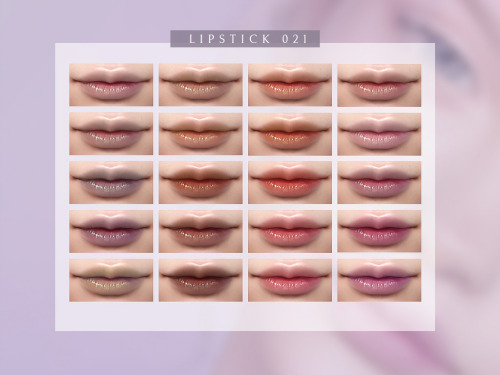 Lipstick 021• Female• Toddler to Elder• 24 colors• Compatible with sliders•