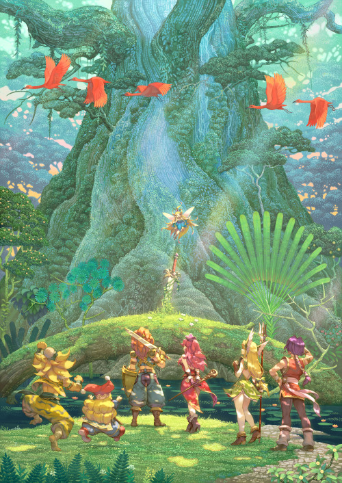 demifiendrsa:Trials of Mana remake launch artwork illustrated byHACCAN.