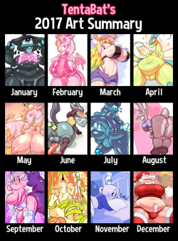 tentabatdraws:  I’m happy with the improvement I made this year! I’m also happy that I made a few animations! Hope to make more improvements and more animations!