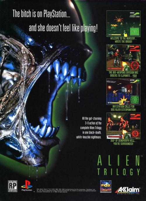 brundleflyforawhiteguy:Alien Trilogy for PlayStation (1996)