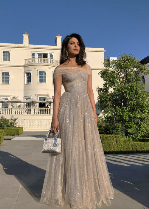 misschopra:Priyanka Chopra attends to Meghan Markle and Prince Harry’s wedding reception on Ma