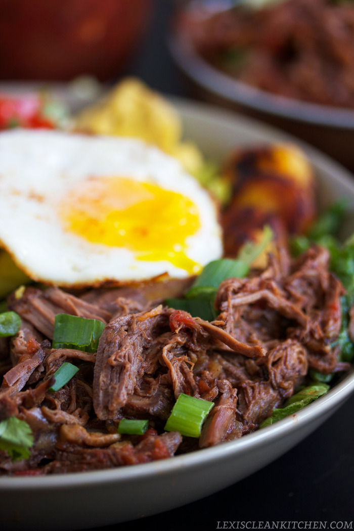 craving-nomz:  Beef Barbacoa Bowls
