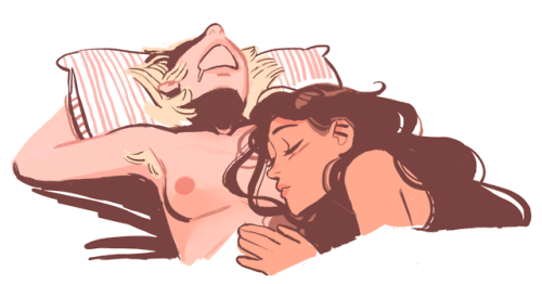 sweetladykissesandsex:Apparently I love to draw sleeping girls!This is a fast nocturnal fanart of Ro