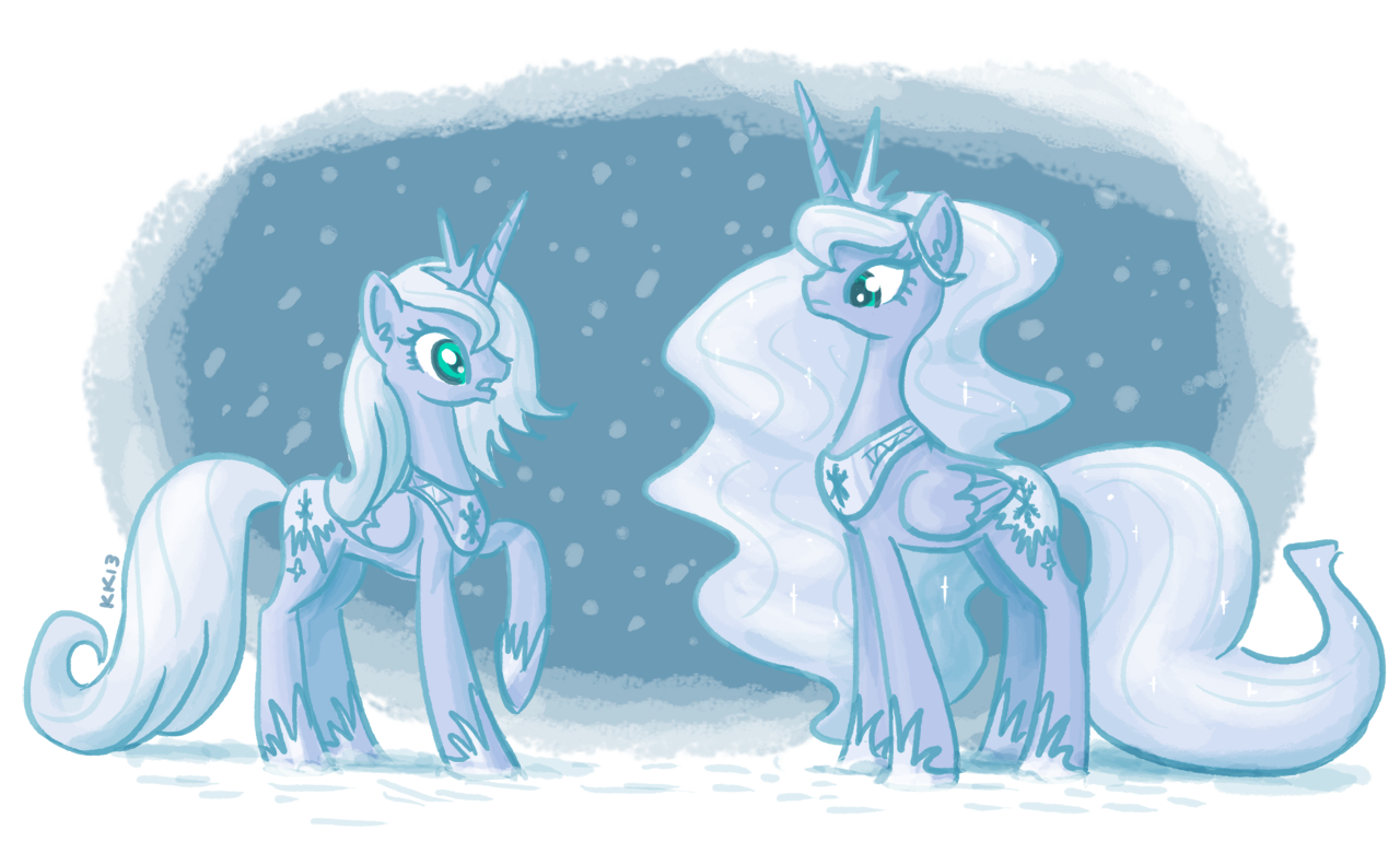 king-kakapo:   Alternate design of Luna with a snow theme.an ice theme is something