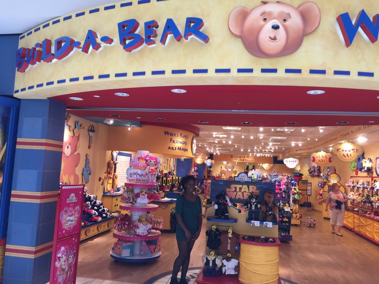 shanedog09:  iamapaperuniverse Build A Bear day! Finally got to take my little girl
