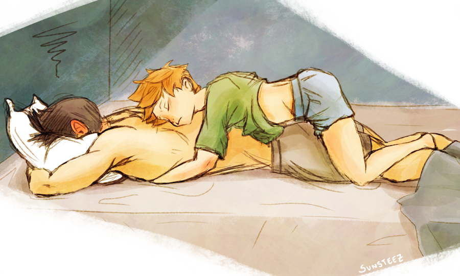 sunsteez:Hinata’s an extreme cuddler and kags isn’t getting any sleep tonight