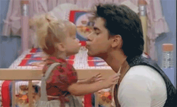 yuhgonnaloveme:  Q: Who was your first kiss? A: Oh he was nobody…..but his name was John. Q: John who? A: John Stamos!