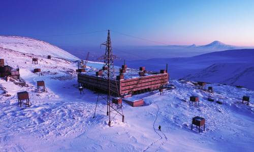 cetaceous:The Cosmic Ray Research Station, Mount Aragats, Armeniaimage credits: Amos Chapple/RFE/RLT