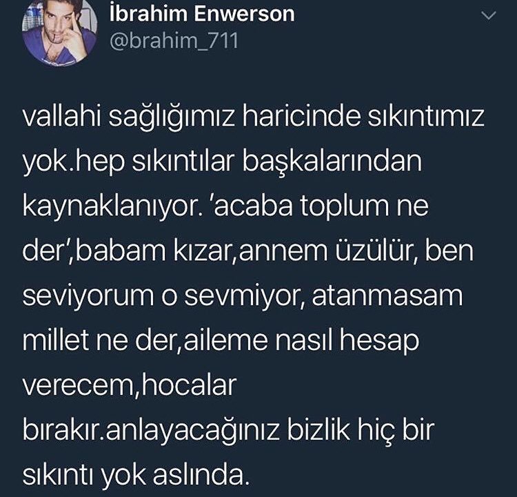 Vallahi sağlığımız...