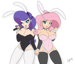 fandoms-females:  Cartoon Madness #1 - Generously Kind ( bunnies_by_cogbrony )    yummy~ ;9