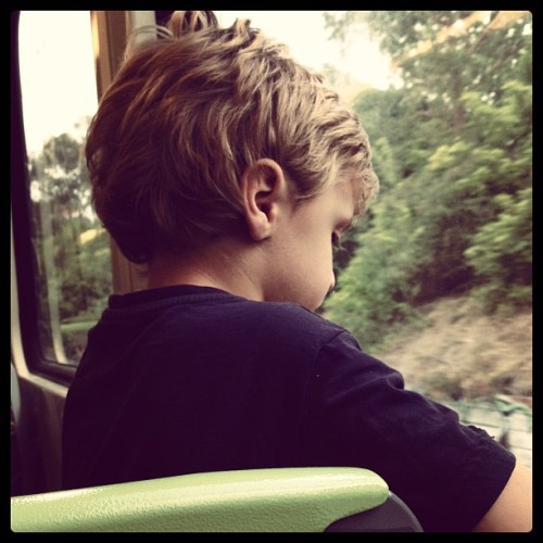 Random kid on the train. He’s having fun looking out the window. I miss that sense of innocence and wonder. #oldsoul