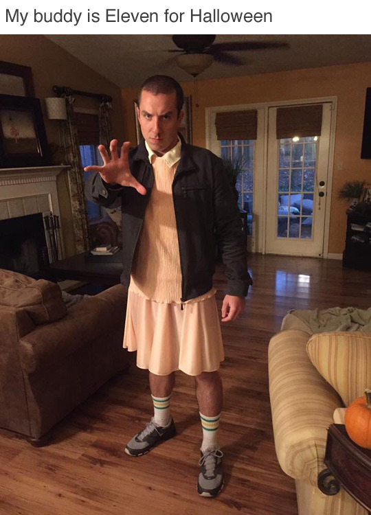 tastefullyoffensive:  He wins Halloween. (via combatrok) 